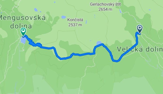 Von Sliezky dom nach Popradske Pleso