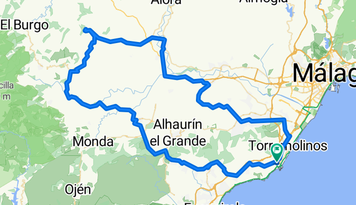 Circular Torremolinos Alhaurin Càrtama Pizarra Casarabonela Alozaina Coin Mijas Torremolinos