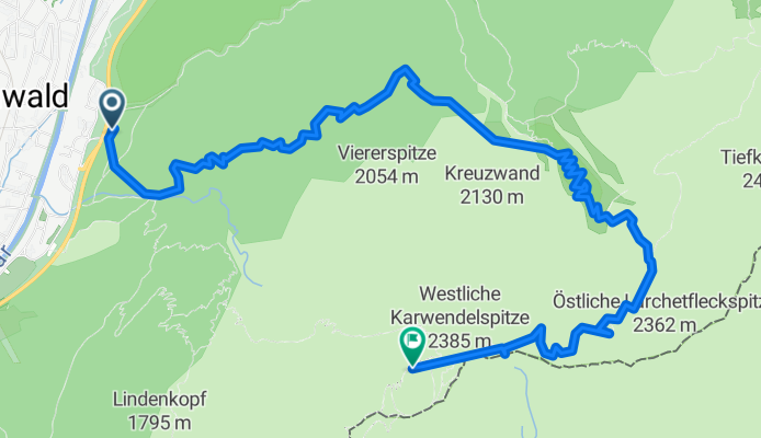 Karwendelspitze via Dammkarhütte