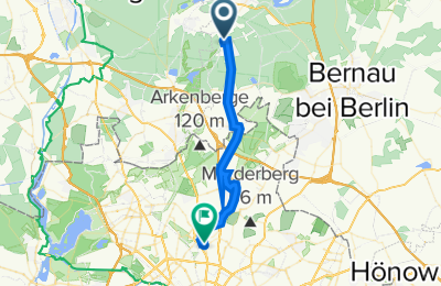 Route in der Bikemap App öffnen