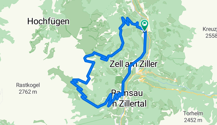 Zillertal-Z Aschau okruh po Zillertaler Höhenstrasse