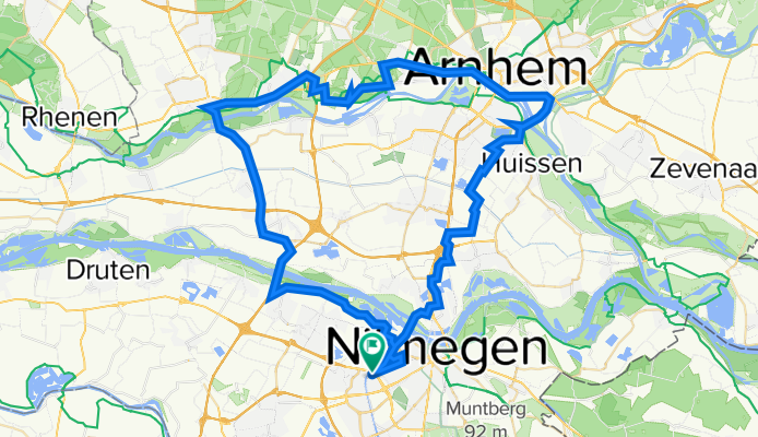 Rondje Nijmegen-Wageningen-Arnhem