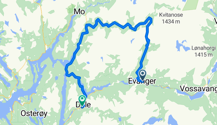 Evanger - Eksingedalen - Dale