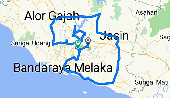 Melaka ride 160 km