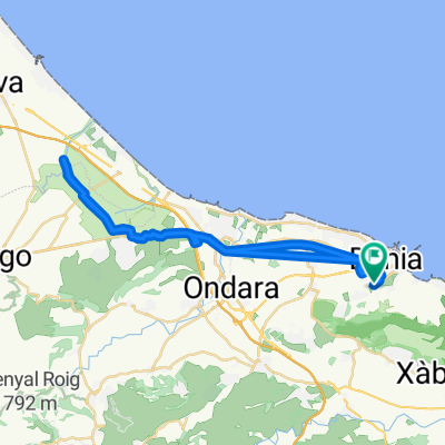 Ruta hacia la Font Salada.