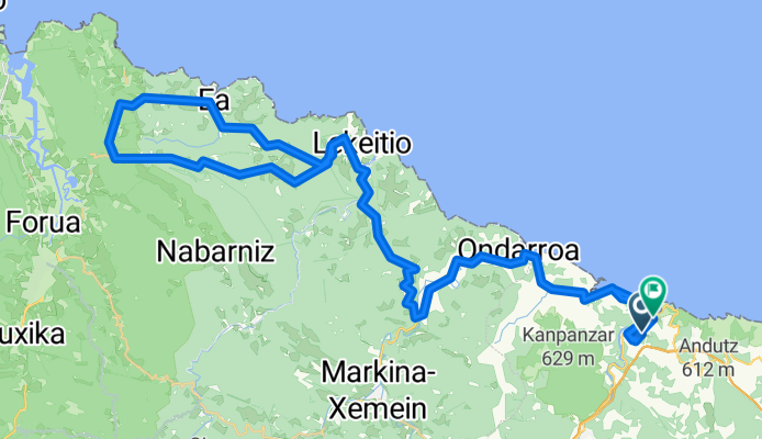 Deba - Ereño - Ispaster - Deba