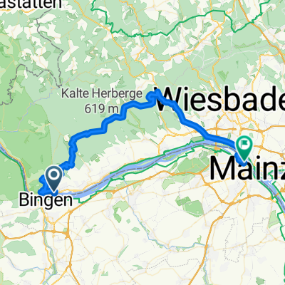 Rüdesheim - Hallgarter Zange - Mainz über Rheinhöhenweg