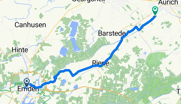 Ems-Jade-Kanal von Emden nach Aurich