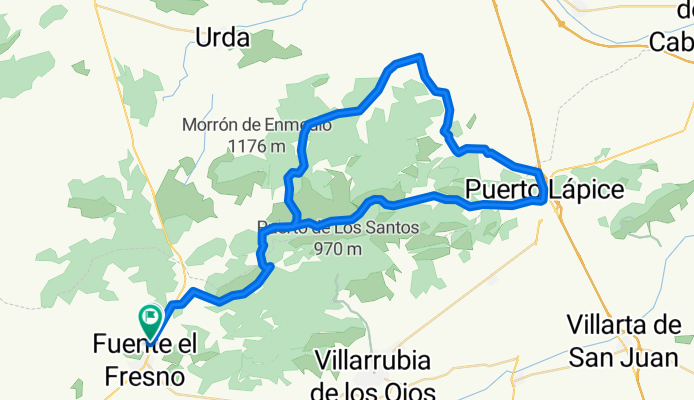Fuente el Fresno - Puertolapice y vuelta por Valle de la Galana