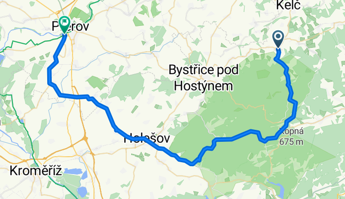 Rajnochovice - Troják - Přerov