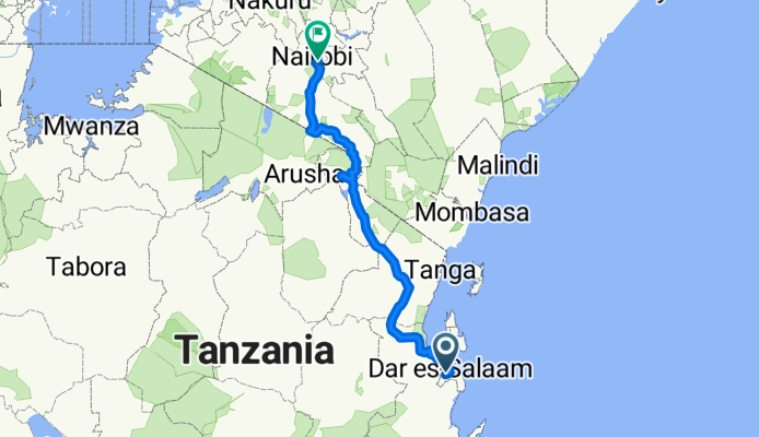 4. Afrika-Radreise Dar es Salam - Nairobi