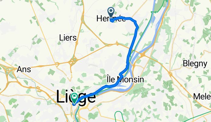 7 Retour - Cathédrale - Herstal - Vivegnis - Oupeye - Hermée