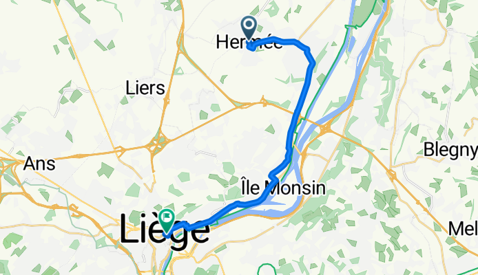 7 Retour Batte - Cathédrale - Herstal - Vivegnis - Oupeye - Hermée