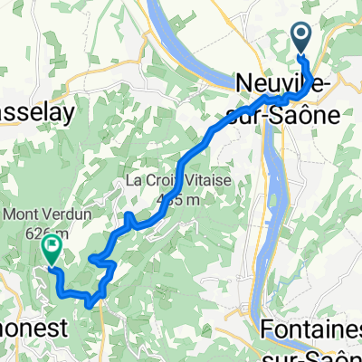 Montée au mont verdun