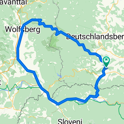 Wies - Lavamünd - Wolfsberg - Weinebene - Wies