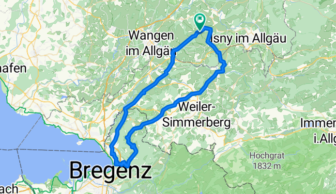 Über Bregenz nach Sulzberg