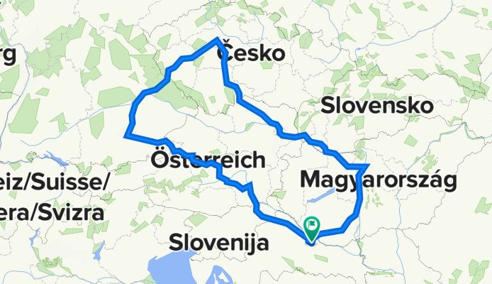Budimpešta, Bratislava Beč, Prag, Regensburg, Minhen, Graz, Maribor