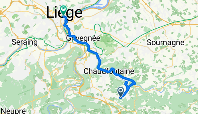 31 Retour Pery - Liège - Chênée - Chaudfontaine - Trooz - Péry