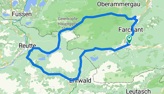 Garmisch - Ettal - Reutte - Ehrwald - Garmisch