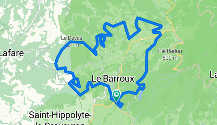 Barroux lac du Paty parcours final