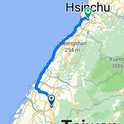 Around Taiwan - Day Nine - Taichung to Shinzu