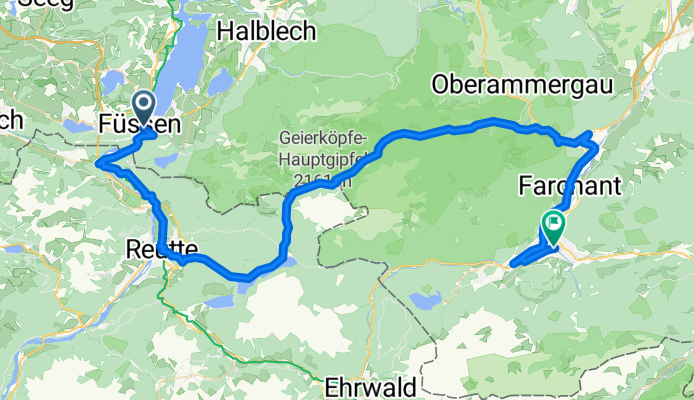 Basel - Salzburg 6: Füssen - Garmisch