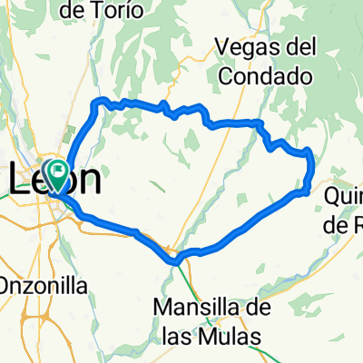LEON-VILLANUEVA ARBOL-CASTRILLINO-VILLAMAYOR-REPRESA--S.CIPRIANO-VALDUVIECO-MELLANZOS-PUENTE VILLARENTE-LEON