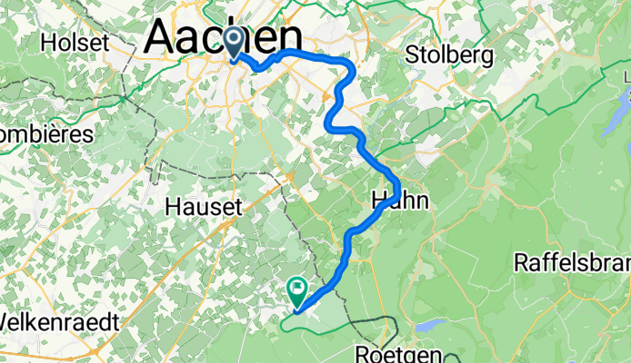 Vennbahn, Etappe 1: Aachen - Raeren