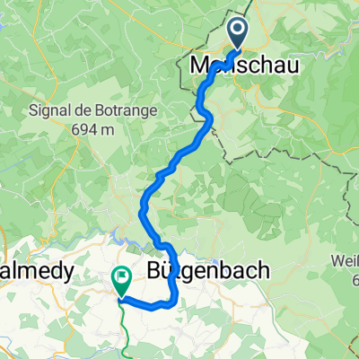 Vennbahn, Etappe 3: Monschau - Waimes