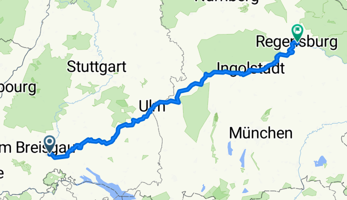 Donauradweg Donaueschingen - Regensburg