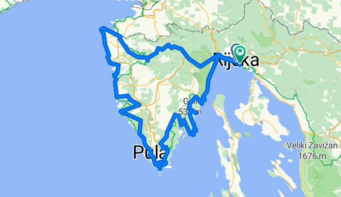 Dionica 3. : Rijeka - Pula - Rijeka