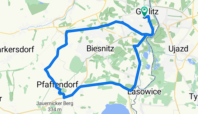 Görlitz Halbmarathon Strecke