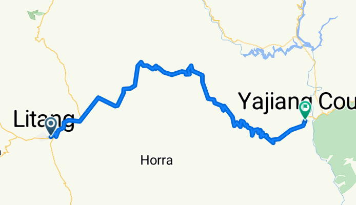 litang to yaan 