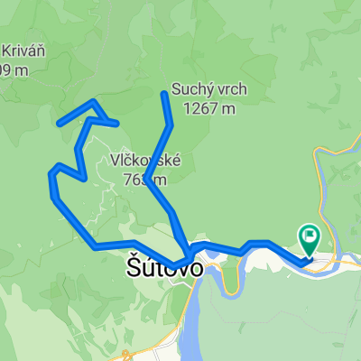 Kralovany - chata pod Chlebom - Sutovsky vodopad - Kralovany