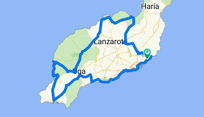 130km South/West Playa Blanca 