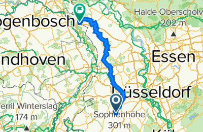 Route in der Bikemap App öffnen