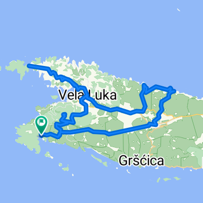 Tour de Korcula Day 1, simplified
