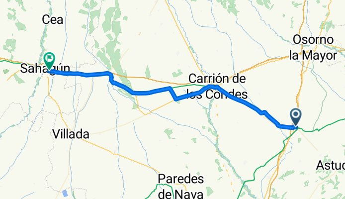 Jakobsweg 33. Etappe Fromista - Sahagun