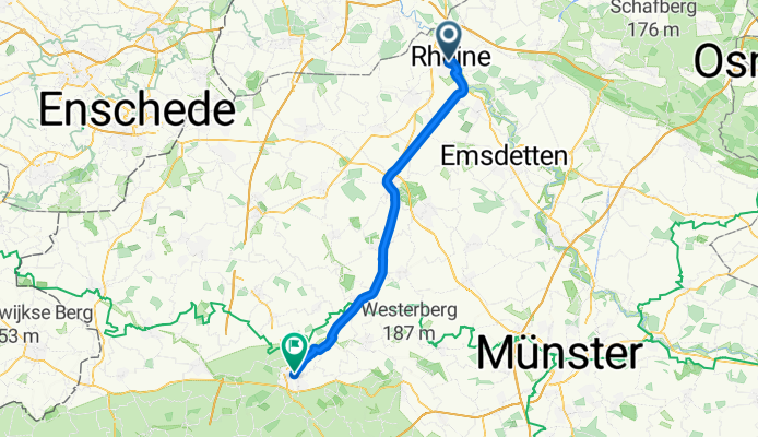 Radbahn Münsterland Komplett von Rheine nach Coesfeld