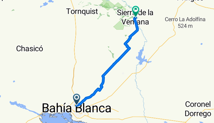 del CAÑON a SIERRA DE LA VENTANA