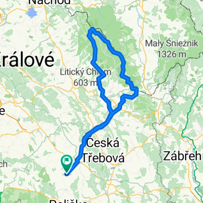 Dolní Újezd - Orlické hory a zpět