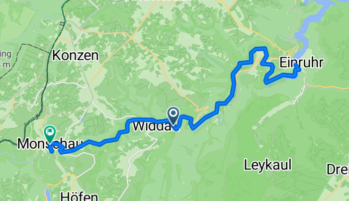 2.Etappe Monschau Schiffsanleger Einruhr