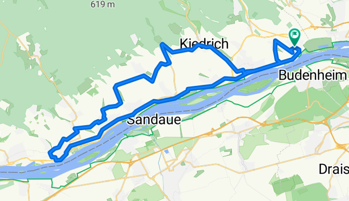 Walluf-Kloster Eberbach-Geisenheim-Walluf