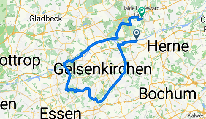 Schleuse Wanne - Zollverein - Nordstern - Ewald
