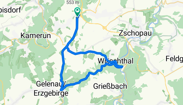 EZF (Variante:1) 2 Runden_Start und Ziel vor Kreisverkehr Dittersdorf