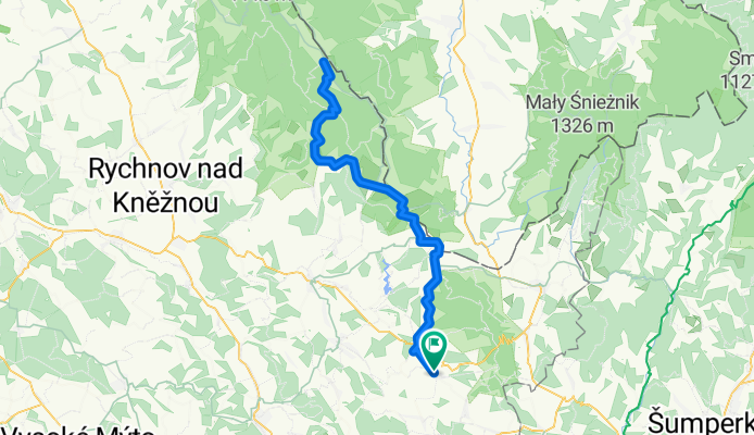Bystřec - Mladkov - Rokytnice - Orlické Záhoří a zpět