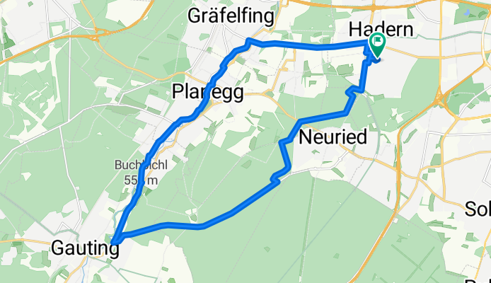 Goßhadern-Gauting-Großhadern
