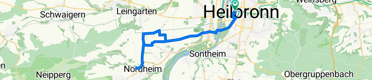 CHALLENGE HEILBRONN Radstrecke Volksdista… Radroute 🚲 Bikemap