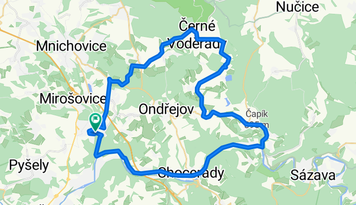 Senohraby - Hrusice - Tremblaty - Voderady - Skalice - Hlaska