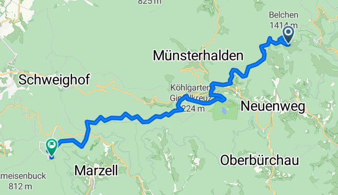 Auf dem Westweg vom Belchen zum Hochblauen